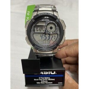 New Men’s Digital Watch | 100M WR | Multi Alarmssplay | 10 Year Battery